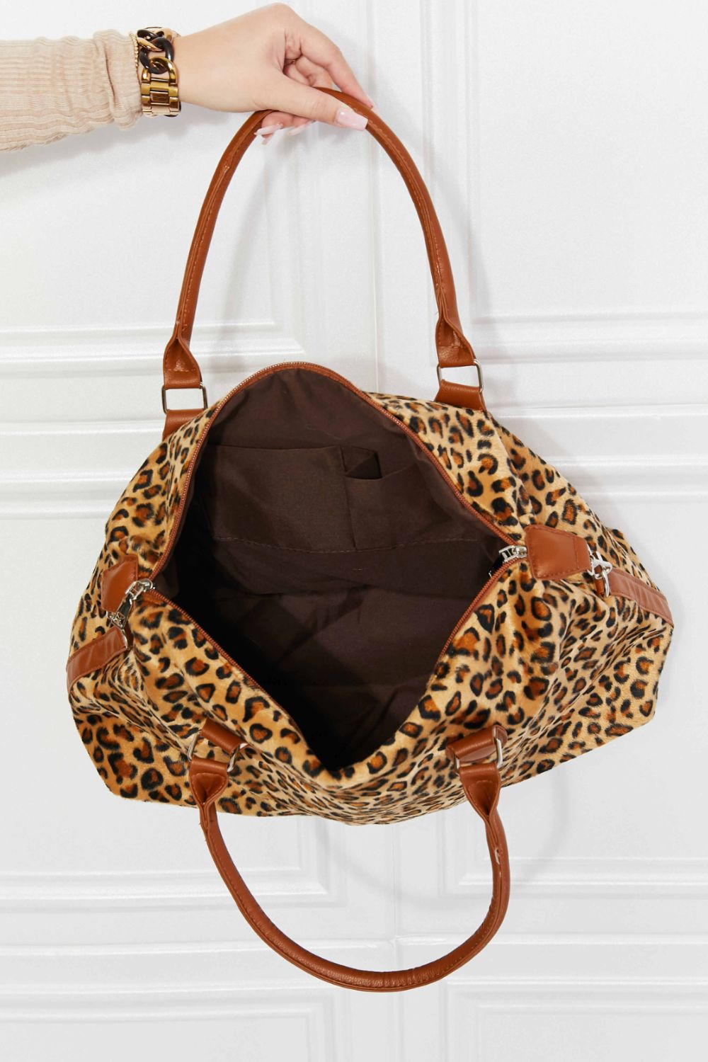 Duffle Bag - Animal Print Brushed Weekender