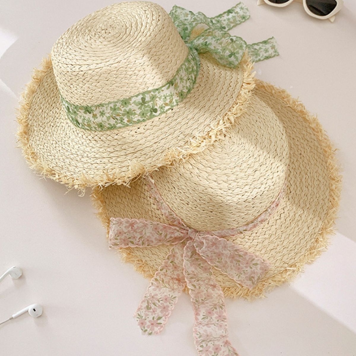 Capri Boater - Raffia Straw Braid