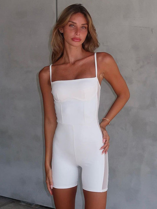 Romper - Square Neck Spaghetti Strap