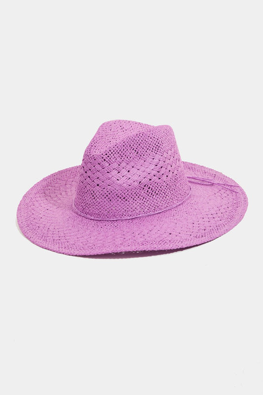 Sun Hat - Wide Brim Straw Braided