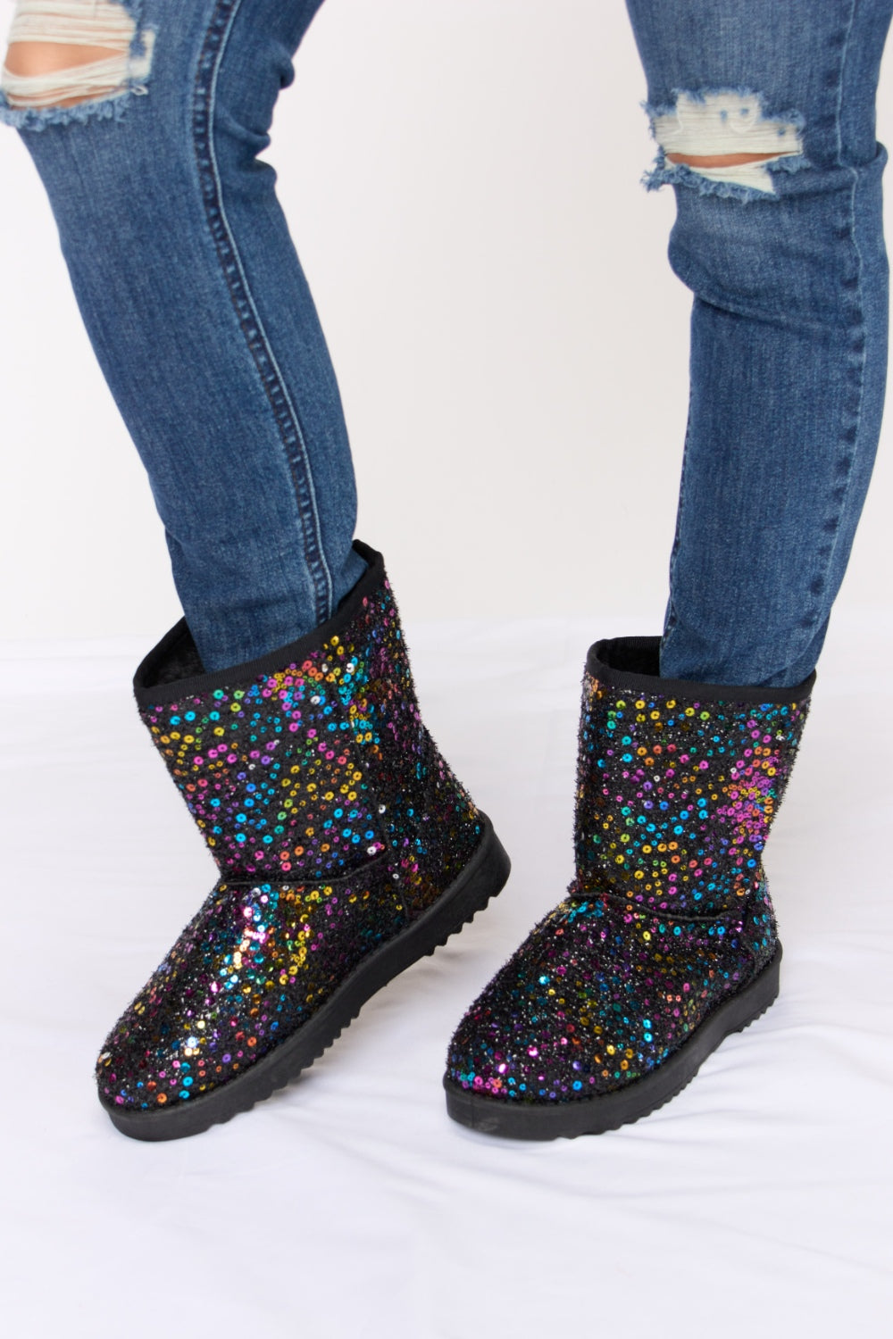 Flat Boots - Forever Link Sequin