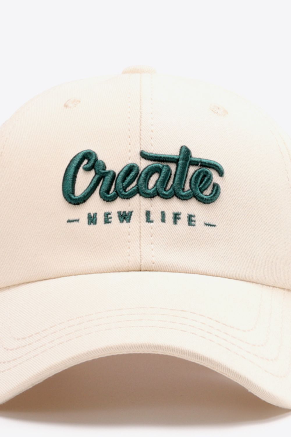 Baseball Cap - CREATE NEW LIFE Embroidered