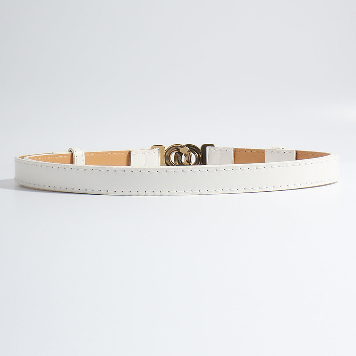 Belt - Slim Double Loop Buckle Belt