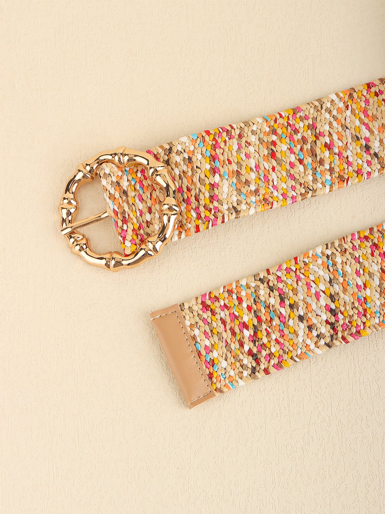 Belt - Wide Multi-Colored Weave