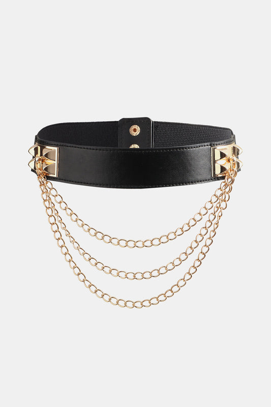 Belt - Elastic Belt with Chain