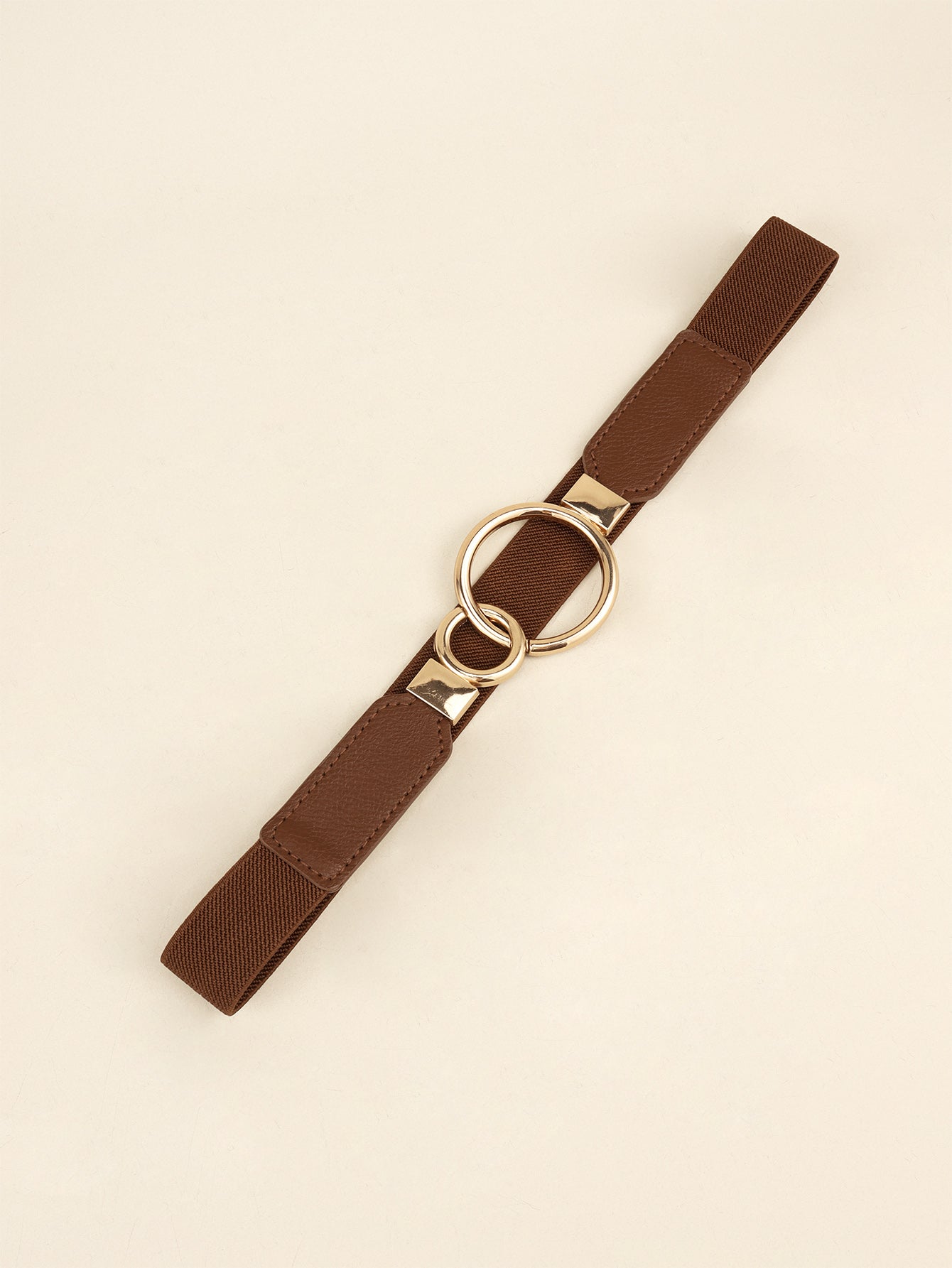 Belt - Slim Elastic Double-Ring Buckle