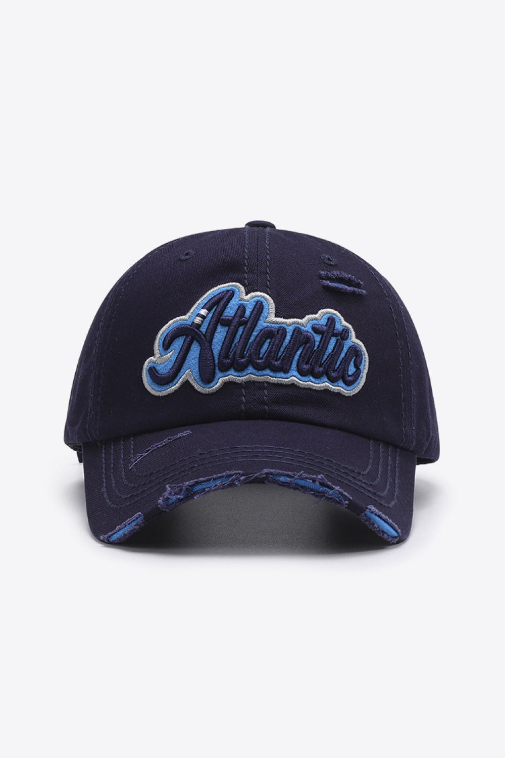 Baseball Cap - Distressed Denim Cap ATLANTIC