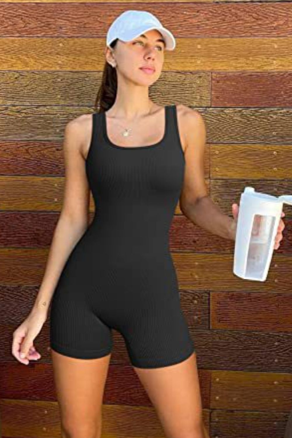 Romper - Square Neck Wide Strap Active