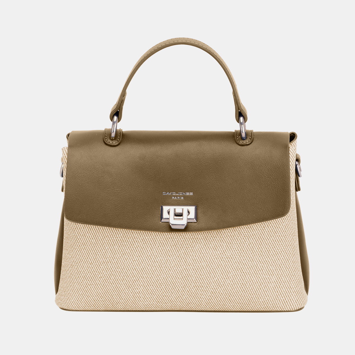 Designer Two-Tone Contrast Handbag