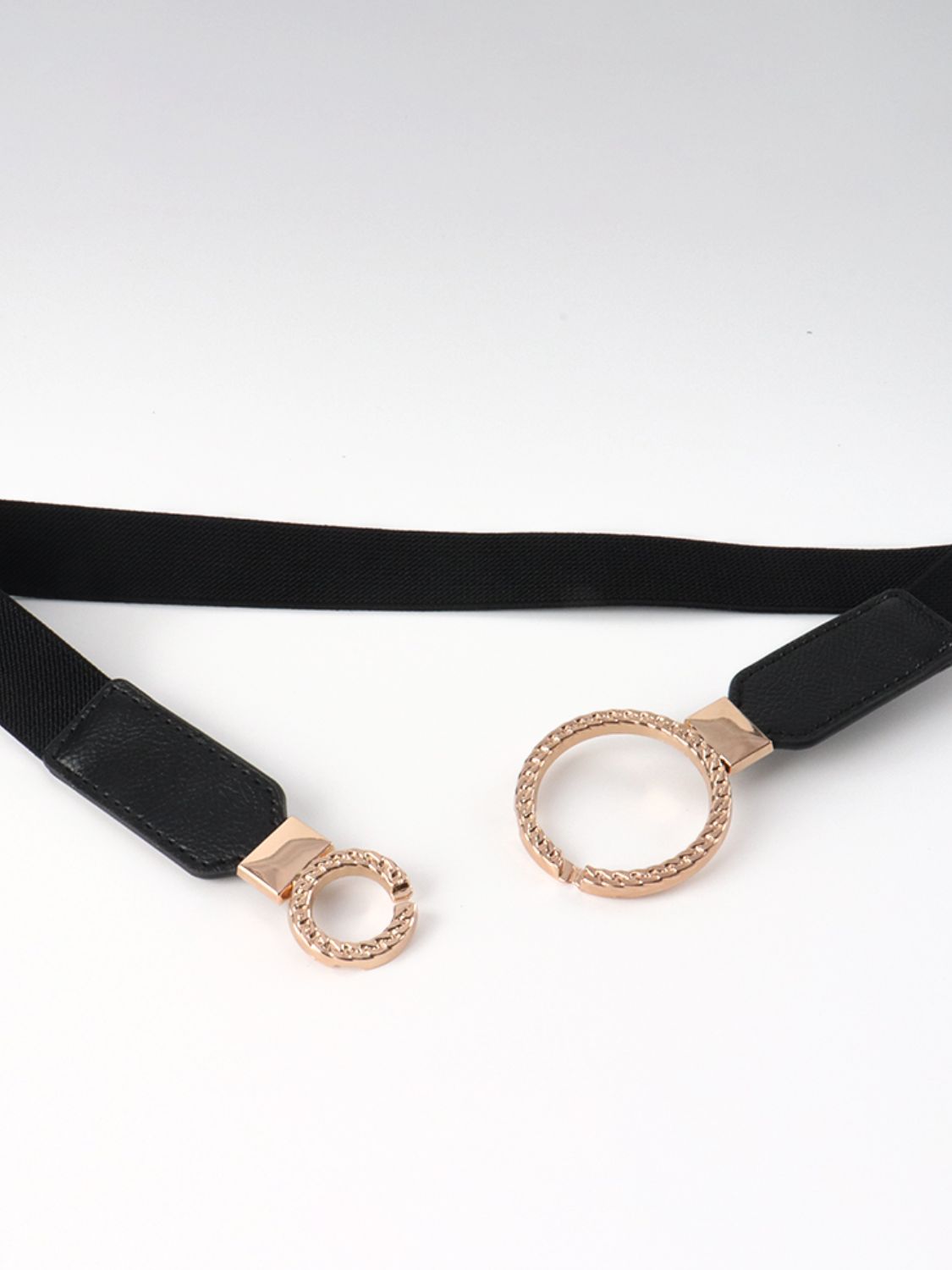 Belt - Slim Elastic Double-Ring Buckle