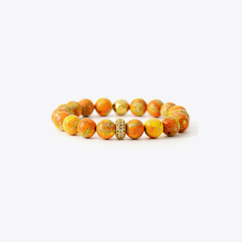 Bracelet - Beaded Exotic Natural Stone