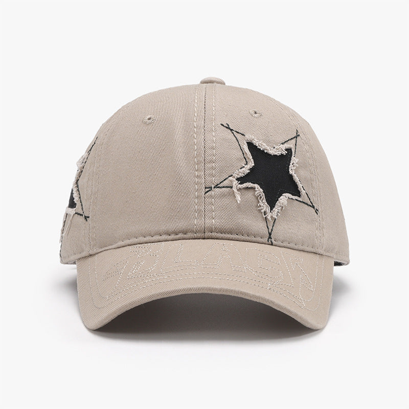 Baseball Cap - Distressed Denim Star Logo