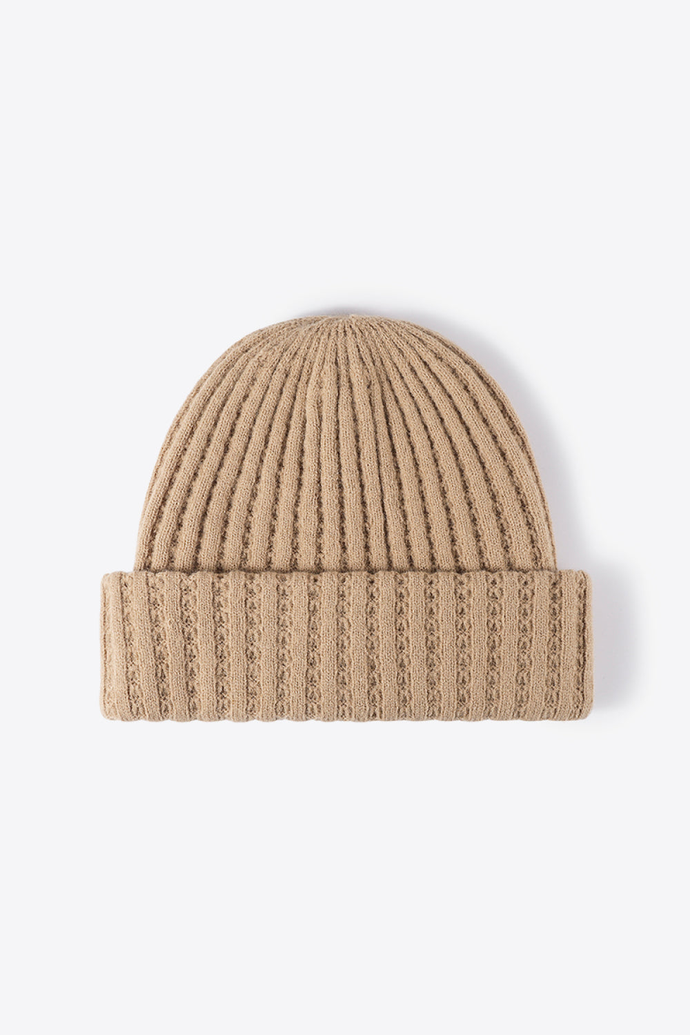 Beanie - Solid Color Wide Rib Knit