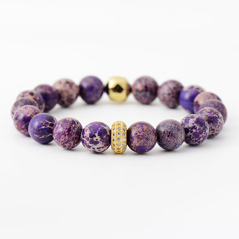 Bracelet - Beaded Exotic Natural Stone