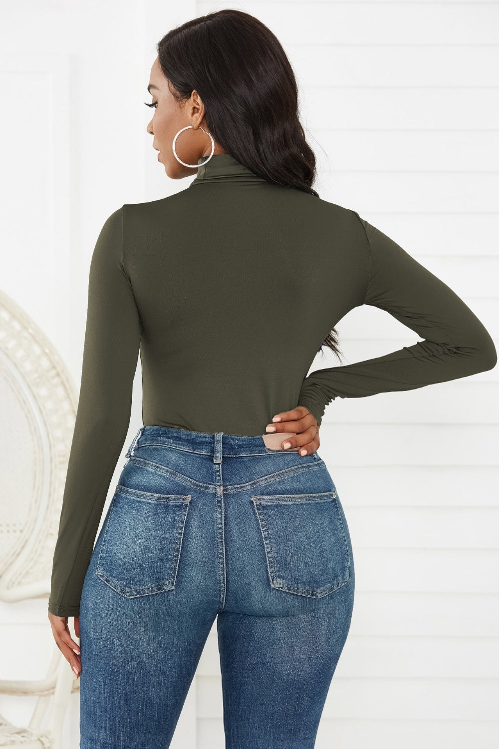 Bodysuit - Turtleneck Long Sleeve