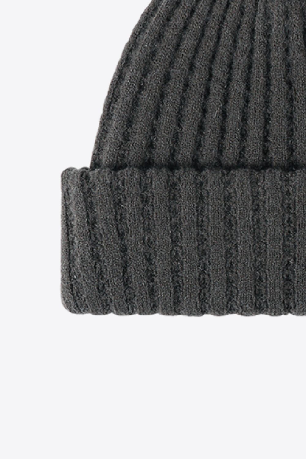 Beanie - Solid Color Wide Rib Knit