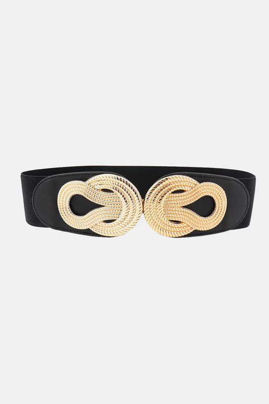 Belt - Twisted Alloy Buckle Wide Belt