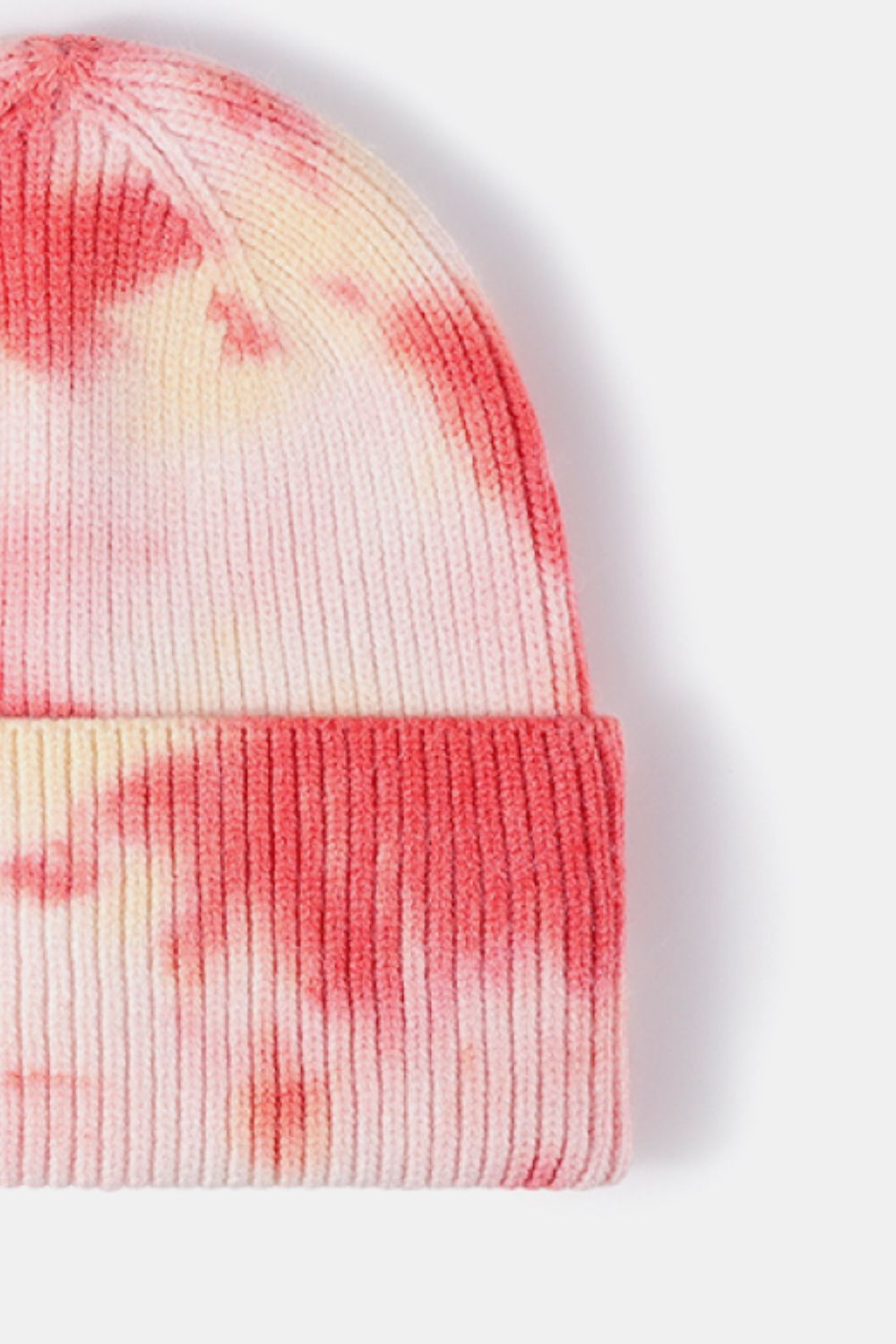 Beanie - Tie-Dye Rib-Knit Cuff