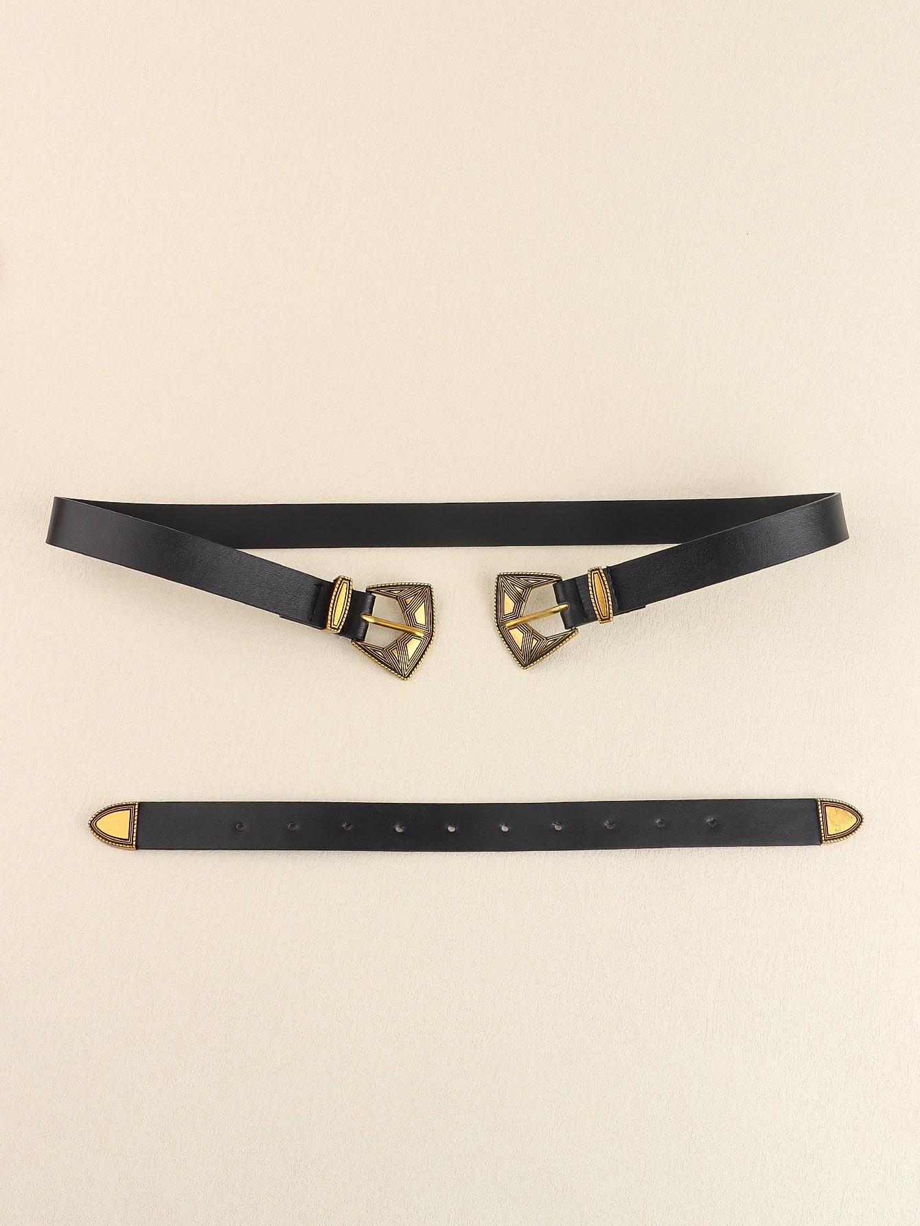 Belt - Double Buckle Leather