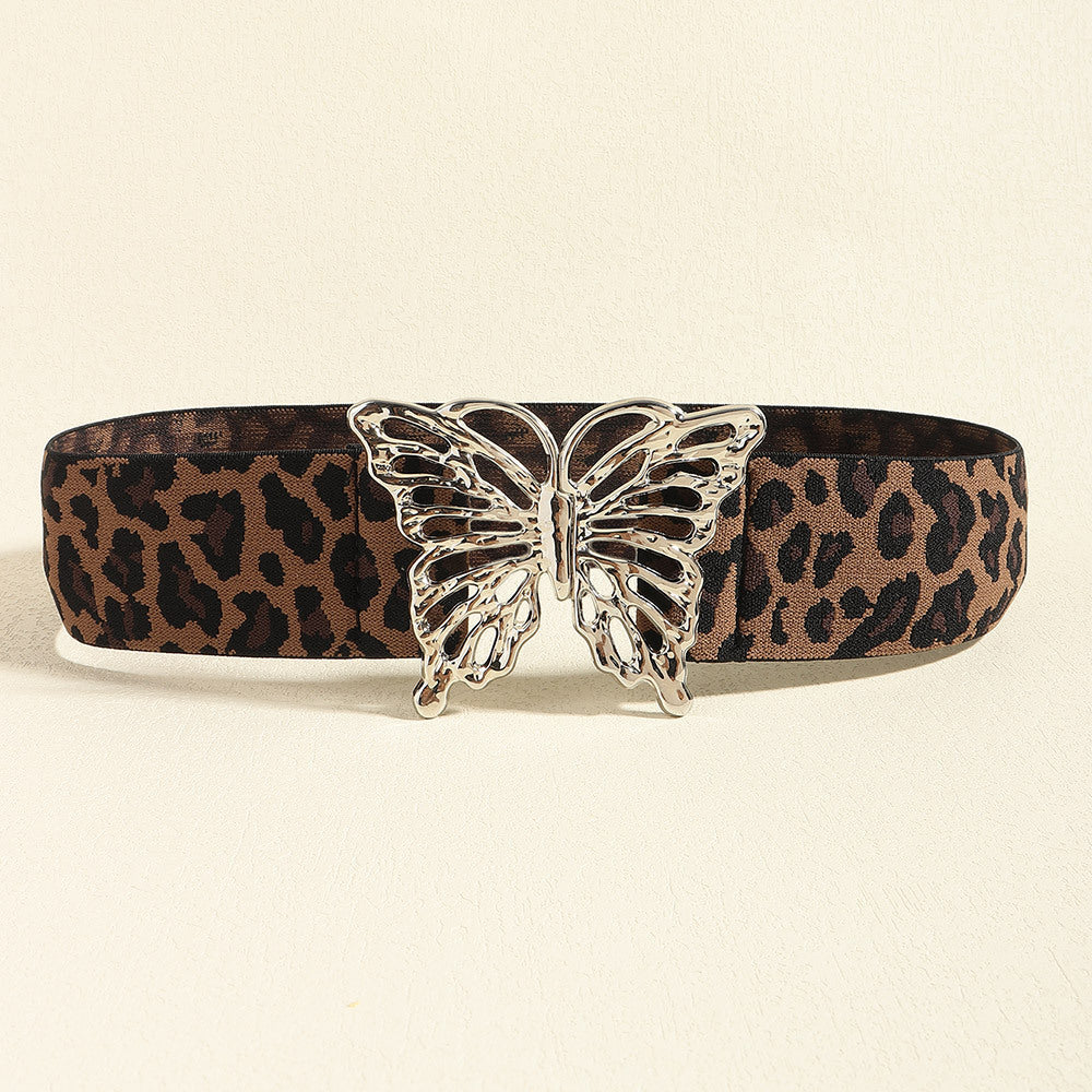 Belt - Butterfly Alloy Buckle Elastic