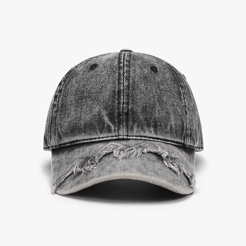 Baseball Cap - Distressed Denim Cap