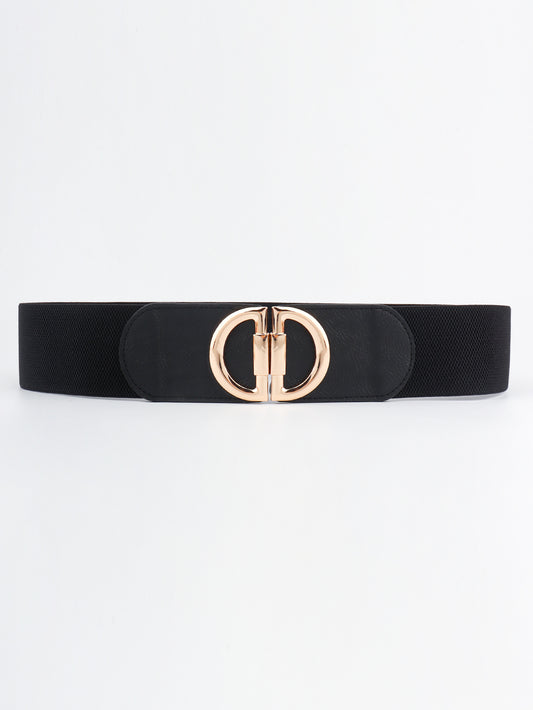 Belt - Wide D-Buckle Design Elastic