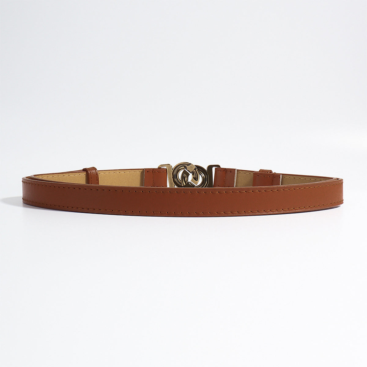 Belt - Slim Double Loop Buckle Belt