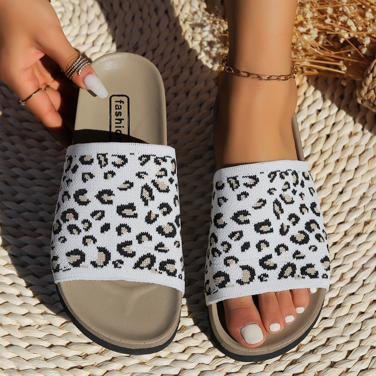 Sandals - Leopard Open Toe