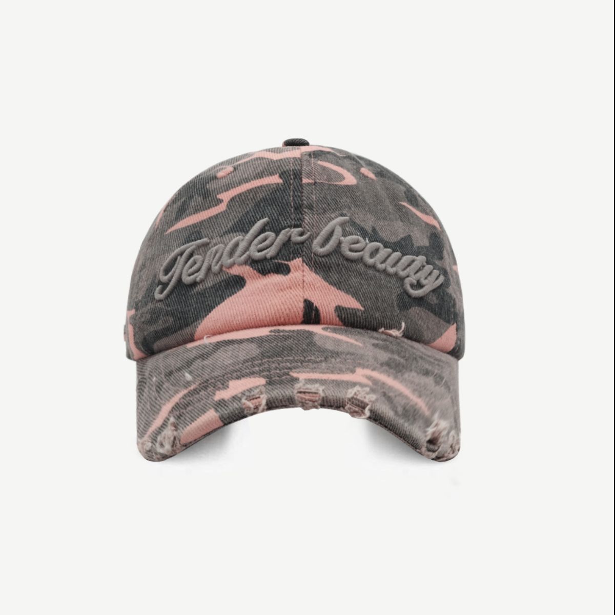 Baseball Cap - Distressed Denim Camouflage