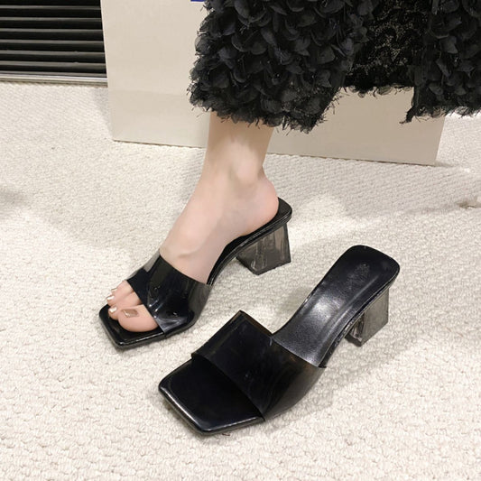 Sandal - Open Toe Block Heel Sandals