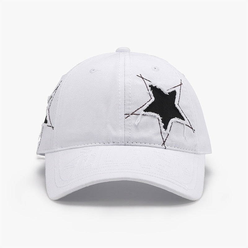 Baseball Cap - Distressed Denim Star Logo