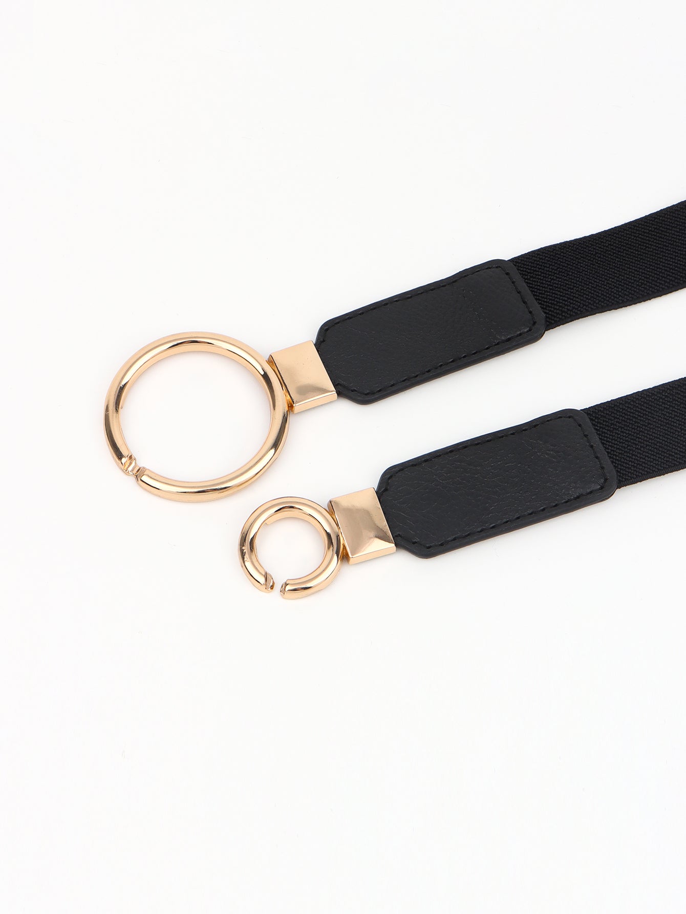 Belt - Slim Elastic Double-Ring Buckle