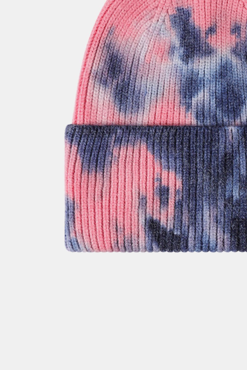 Beanie - Tie-Dye Rib-Knit Cuff