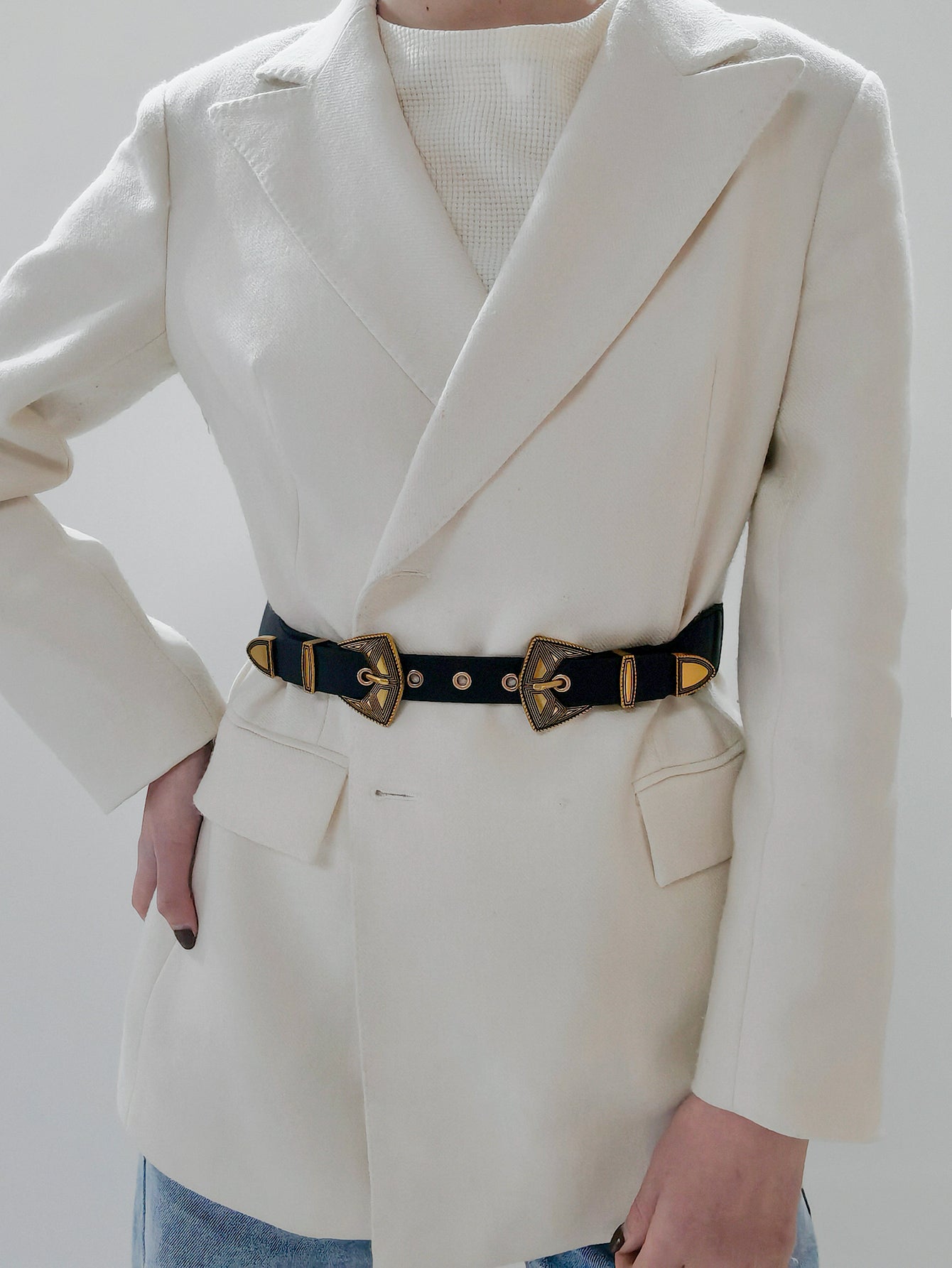 Belt - Double Buckle Leather