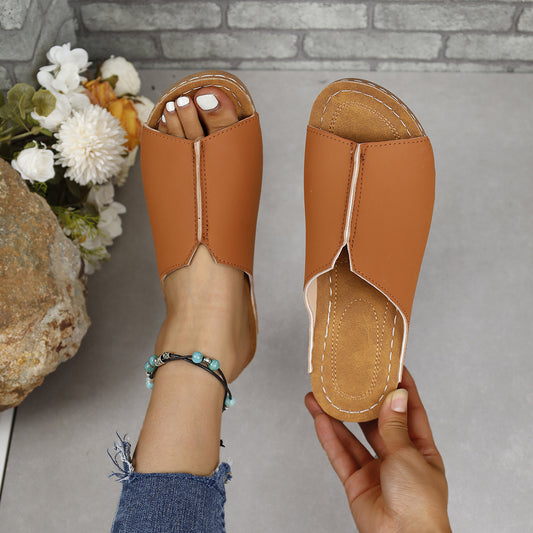 Sandal - Leather Open Toe Sandals