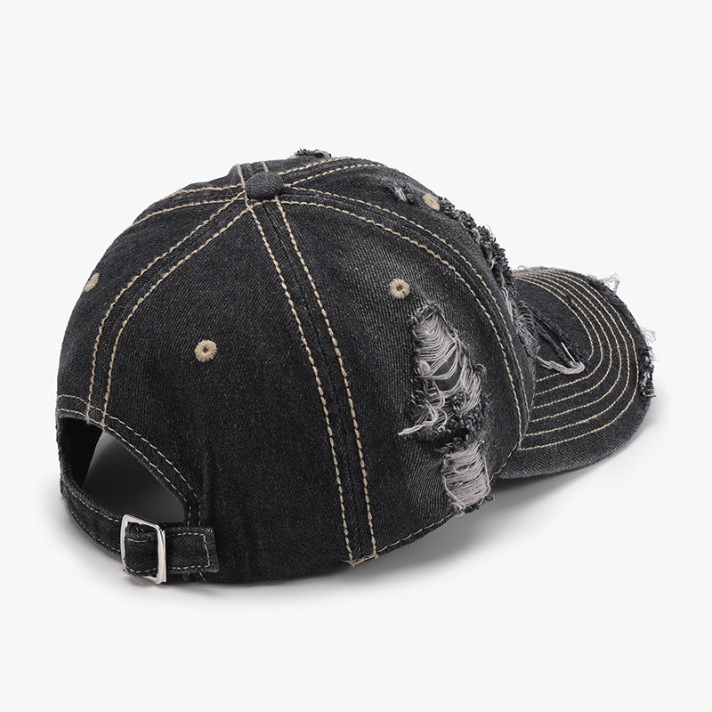 Baseball Cap - Distressed Denim Cap