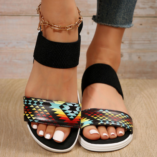 Sandals - Open Toe Low Heel