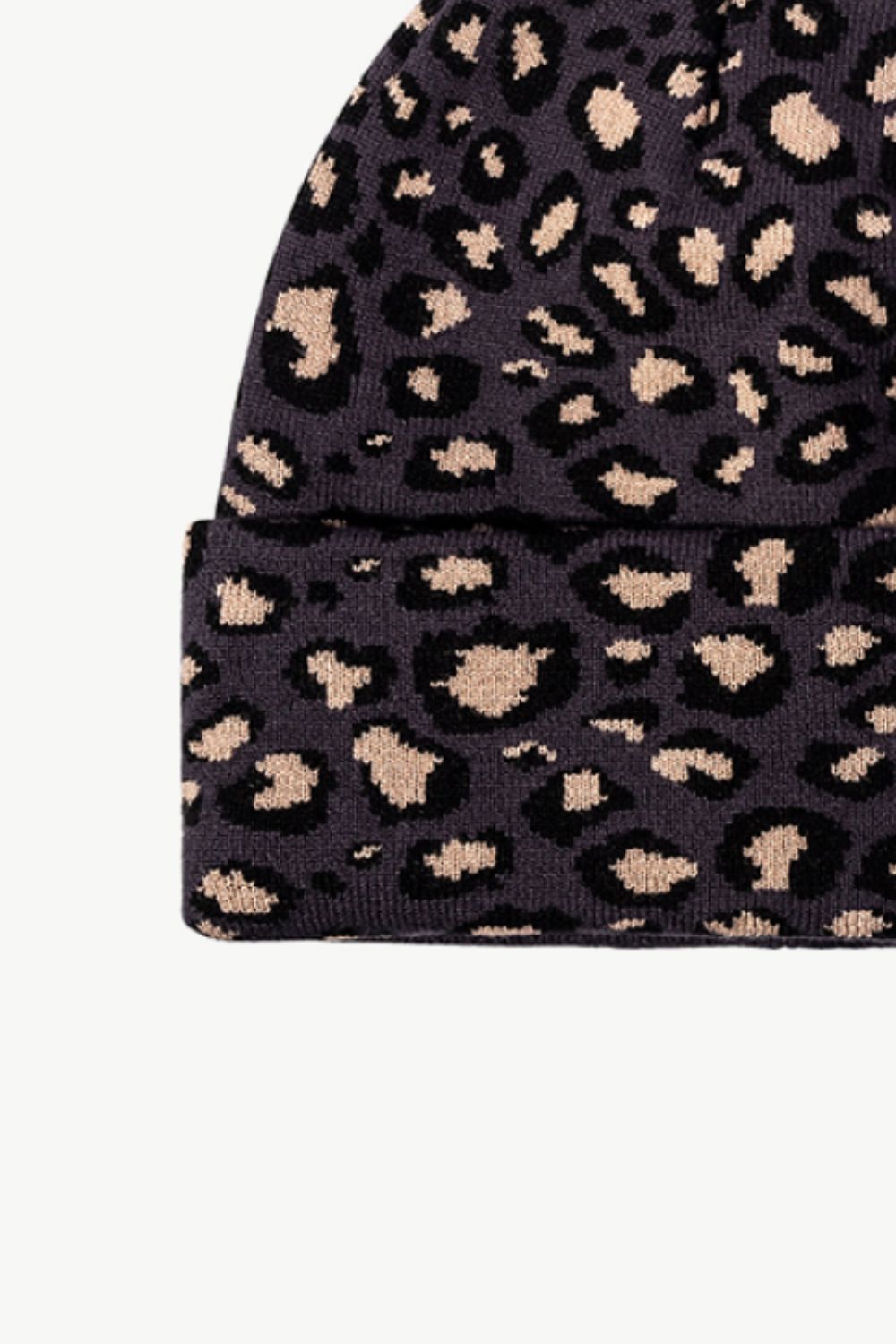 Beanie - Leopard Pattern Cuff