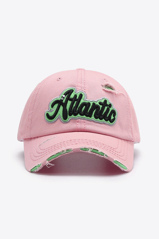 Baseball Cap - Distressed Denim Cap ATLANTIC