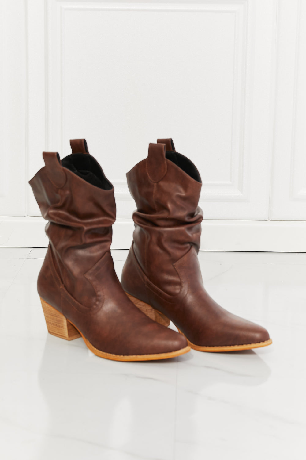 Cowboy Boots - Better in Texas Scrunch in Brown