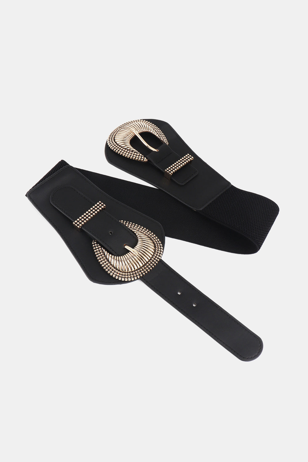 Belt - Shell DBL-Buckle Elastic Wide Belt