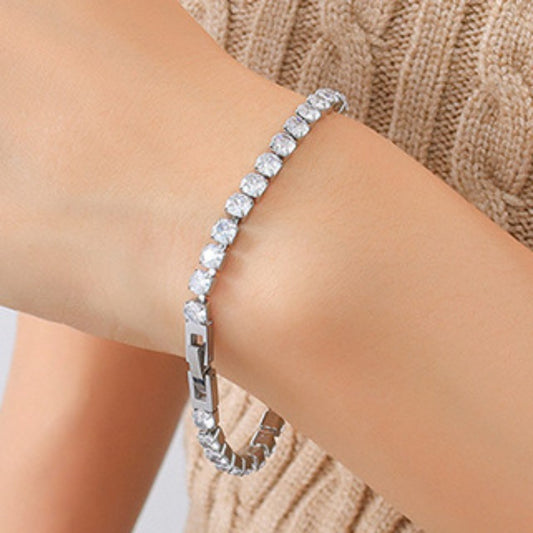 Bracelet - Titanium Steel Cubic Zircon