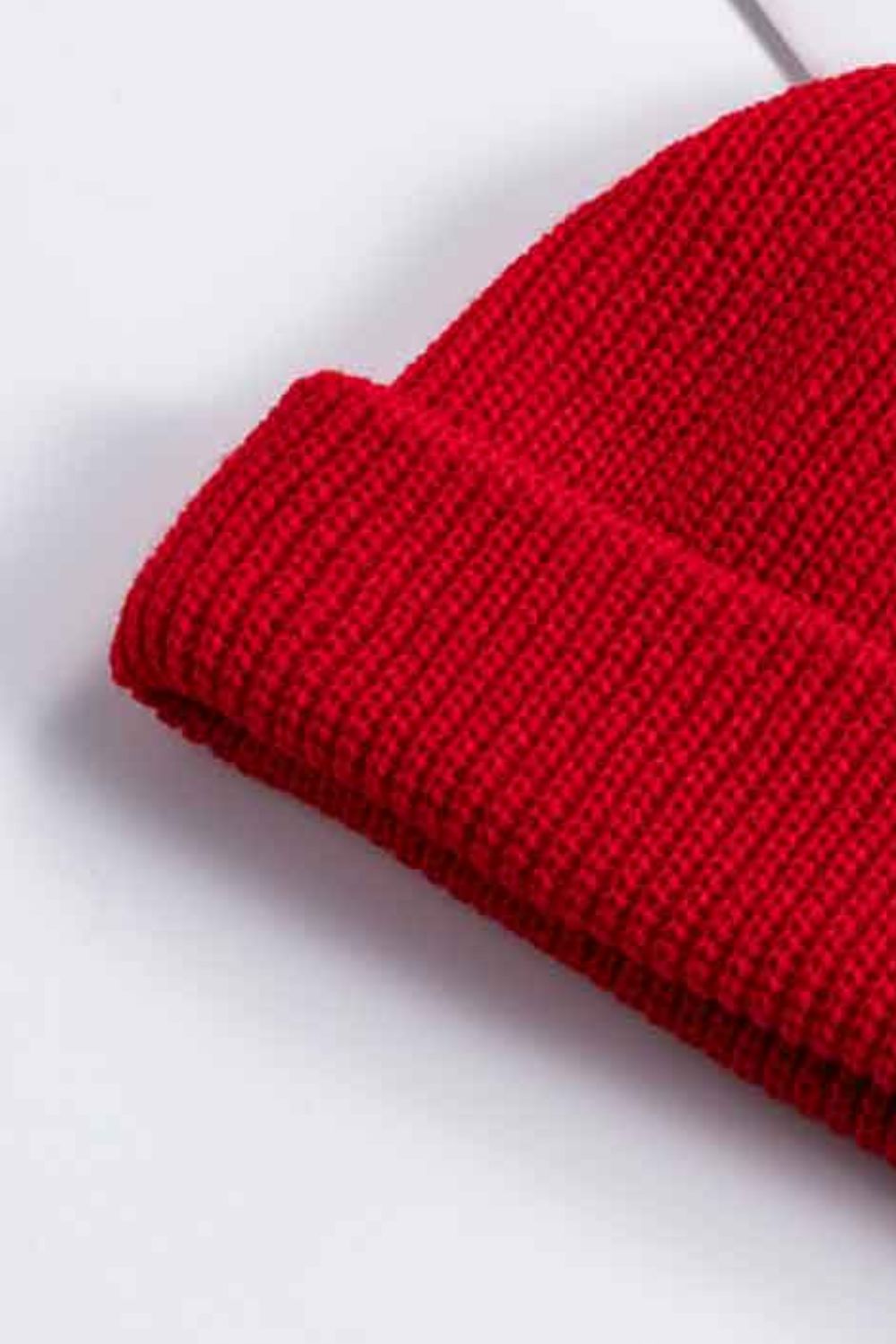 Beanie - Solid Color Rib-Knit Cuff