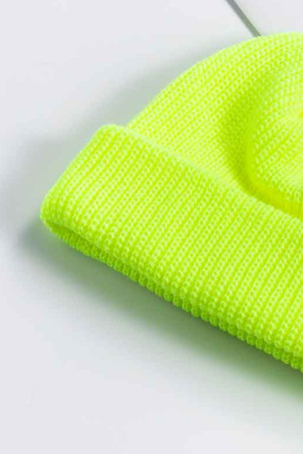 Beanie - Solid Color Rib-Knit Cuff