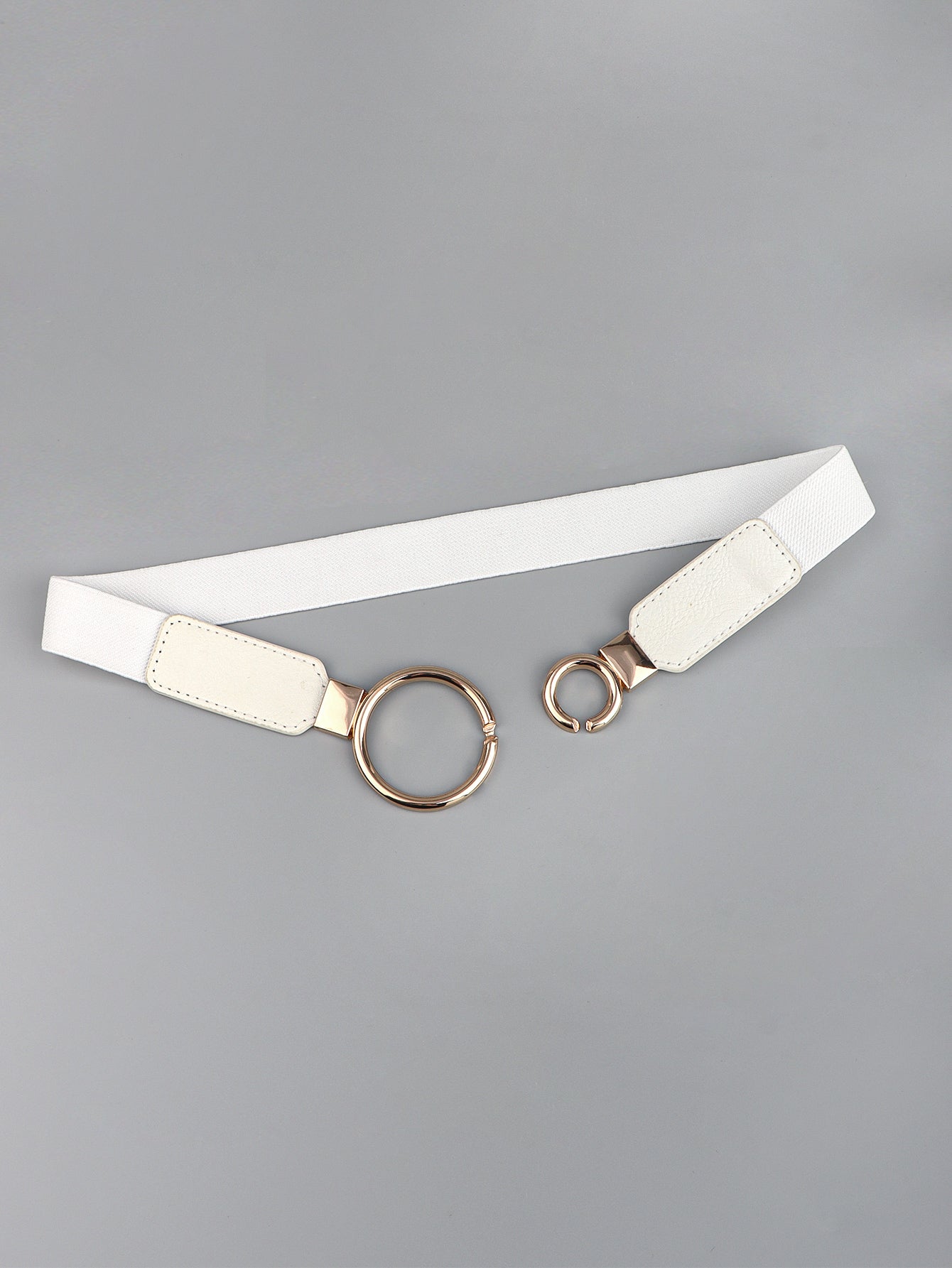 Belt - Slim Elastic Double-Ring Buckle