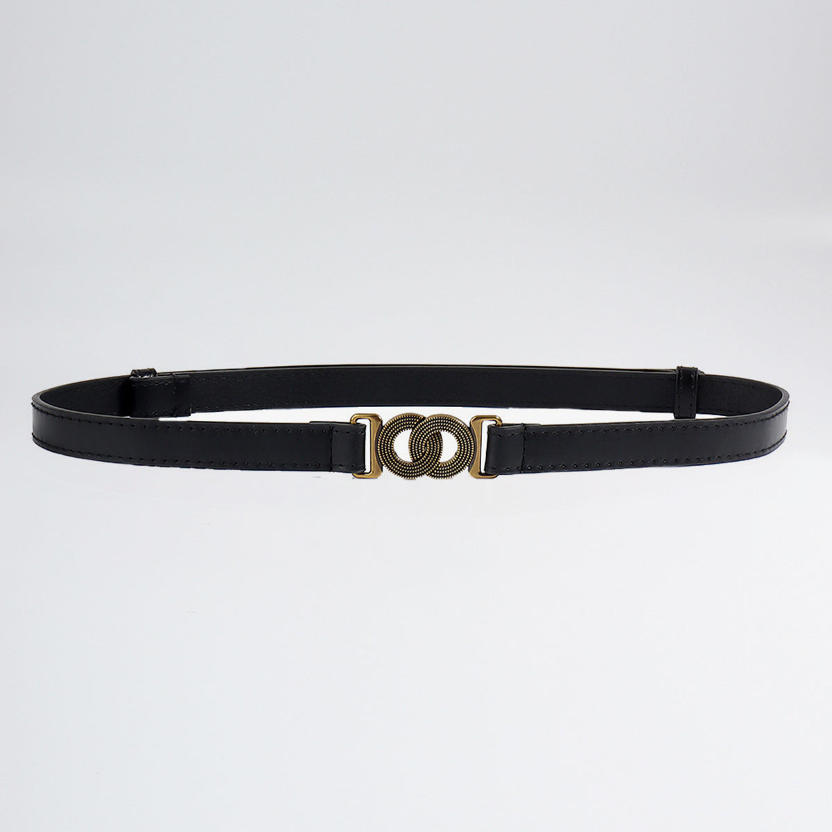 Belt - Slim Double Loop Buckle Belt