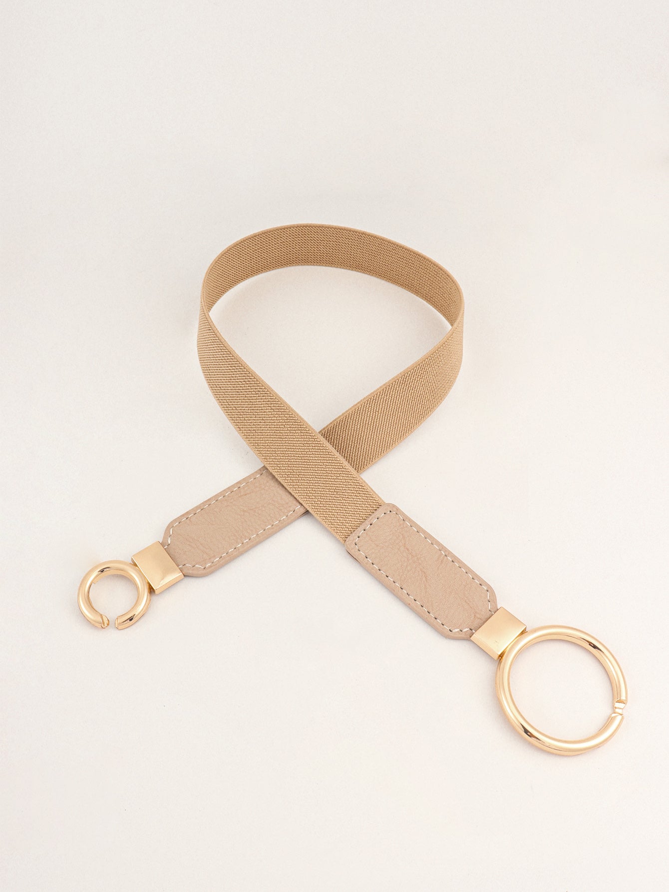 Belt - Slim Elastic Double-Ring Buckle