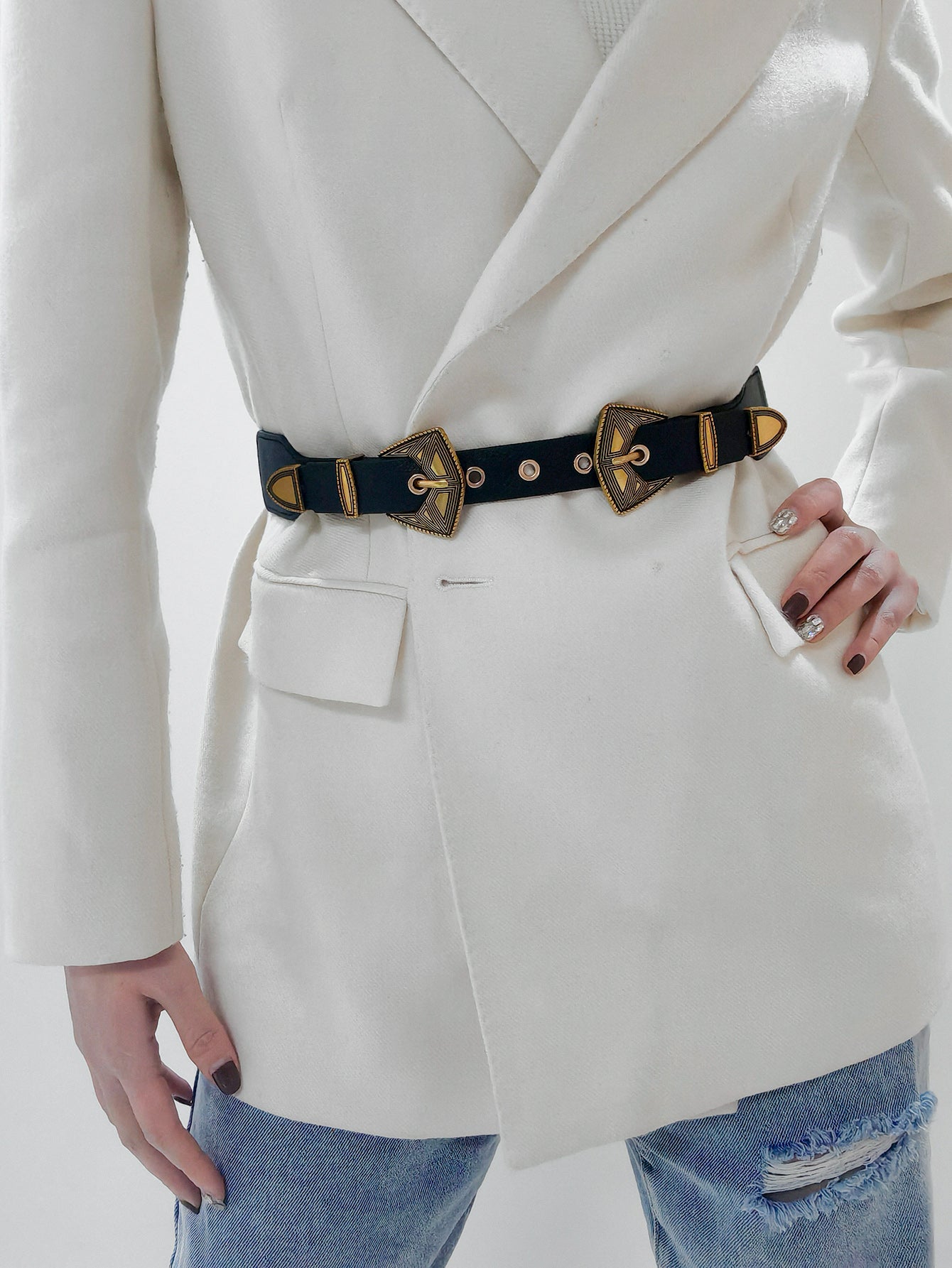 Belt - Double Buckle Leather