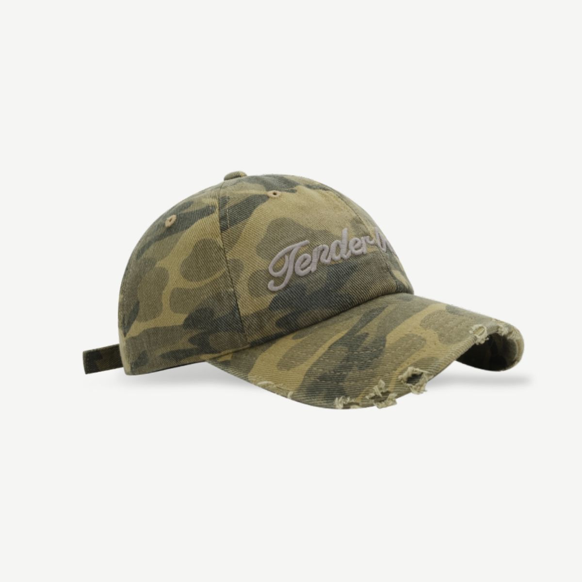 Baseball Cap - Distressed Denim Camouflage