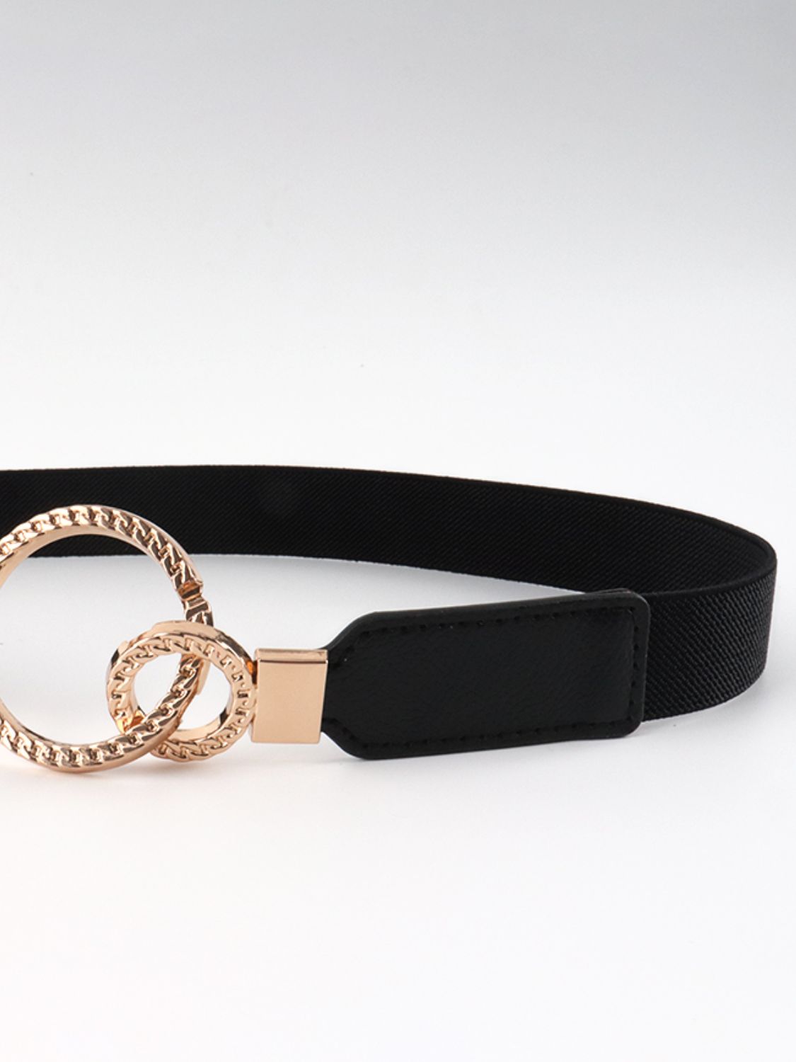 Belt - Slim Elastic Double-Ring Buckle